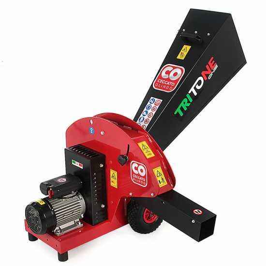Ceccato Tritone ONE – Biotrituratore Elettrico 3 CV Taglio 60 mm