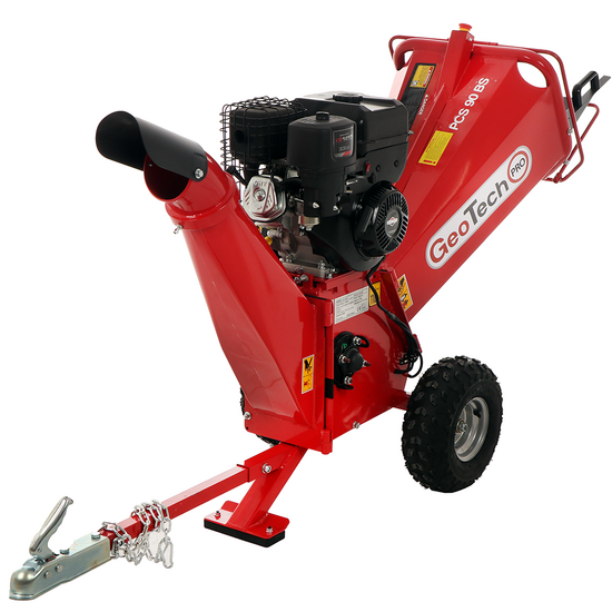 GeoTech Pro PCS 90 BS – Biotrituratore Termico Briggs & Stratton 12 CV Taglio 90 mm