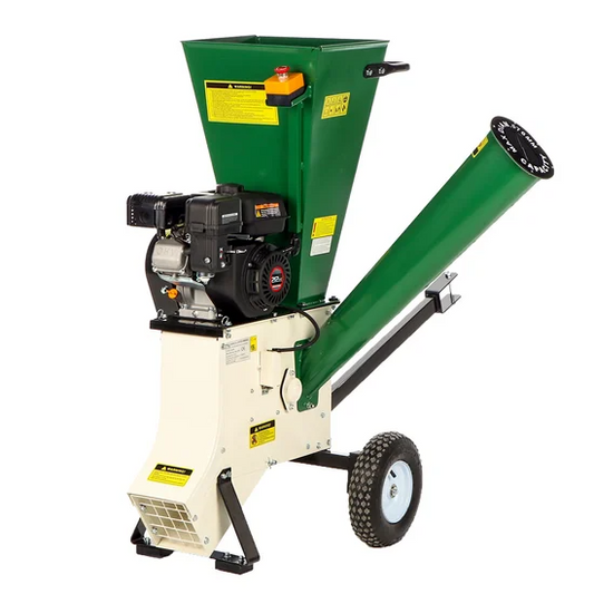GreenBay Biotrituratore Termico GB-WDC 75 L Motore Loncin 7 CV – Taglio 76 mm