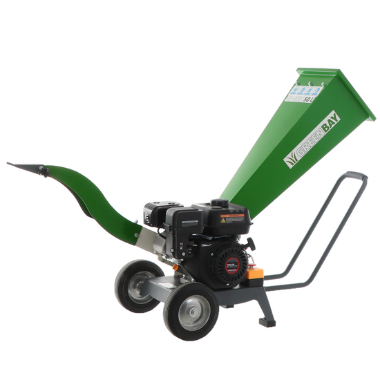 GreenBay Biotrituratore Termico GB-WRC 50 L Loncin G210FA 7 CV Taglio 50 mm