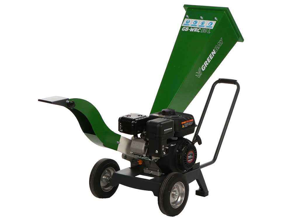 GreenBay Biotrituratore Termico GB-WRC 50 L Loncin G210FA 7 CV Taglio 50 mm