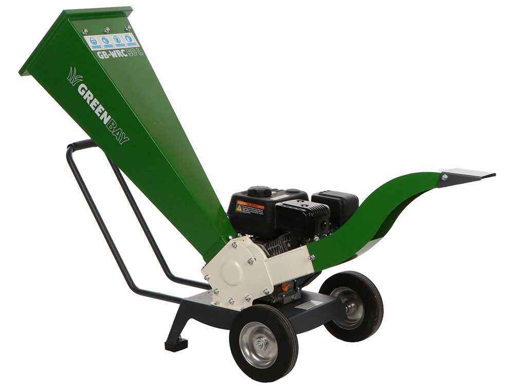 GreenBay Biotrituratore Termico GB-WRC 50 L Loncin G210FA 7 CV Taglio 50 mm