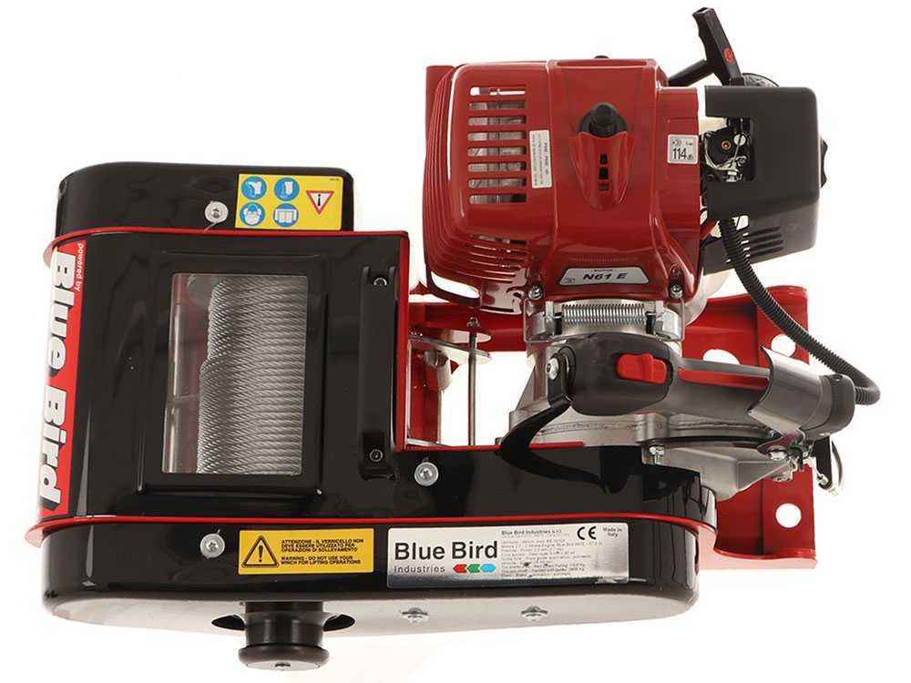 Verricello da Esbosco Blue Bird BB-1610X a Scoppio 1300 kg