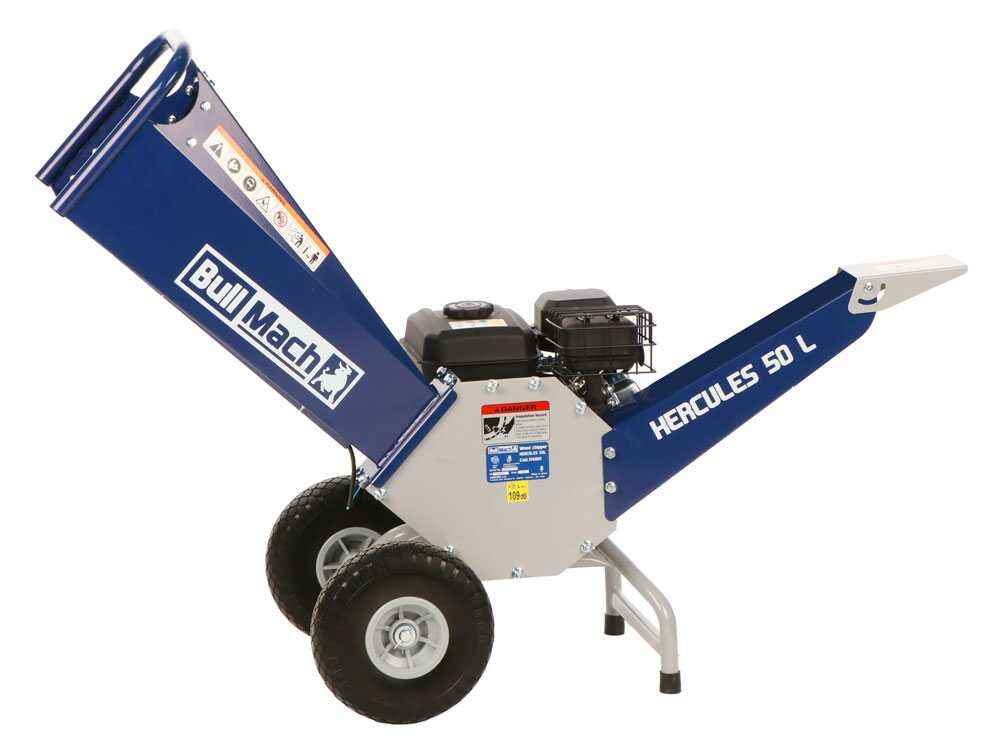 BullMach Biotrituratore Termico Hercules 50 L Loncin H200 6,5 CV Taglio 50 mm