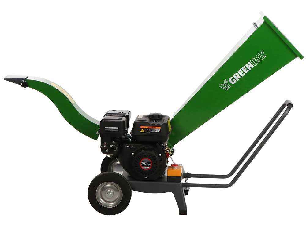 GreenBay Biotrituratore Termico GB-WRC 50 L Loncin G210FA 7 CV Taglio 50 mm