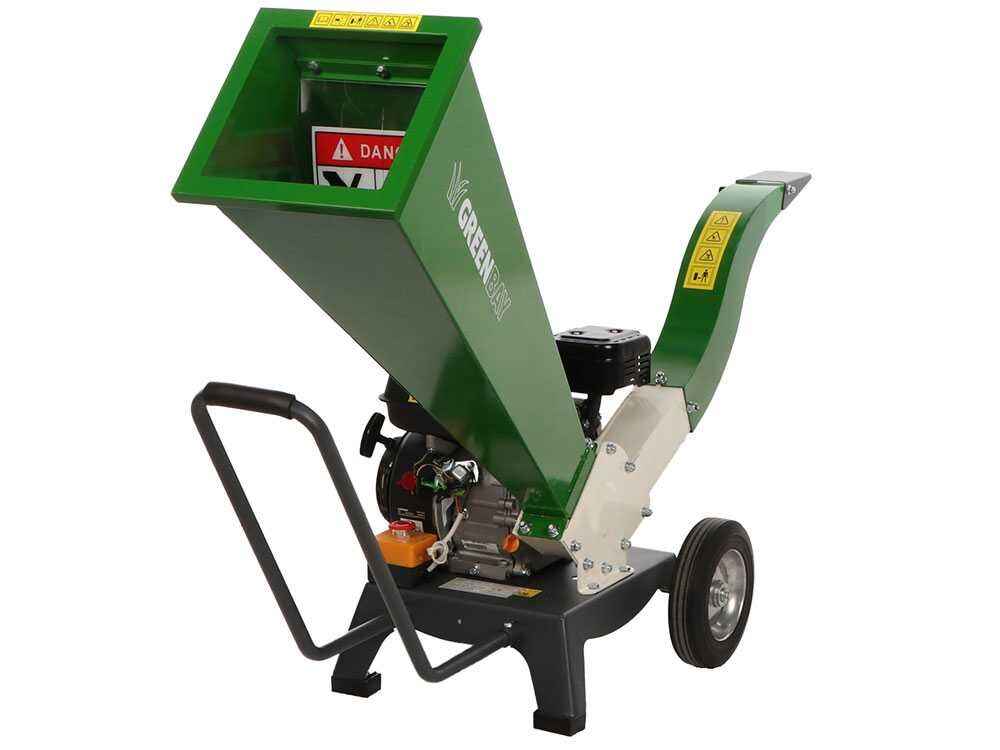 GreenBay Biotrituratore Termico GB-WRC 50 L Loncin G210FA 7 CV Taglio 50 mm