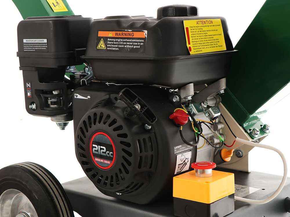 GreenBay Biotrituratore Termico GB-WRC 50 L Loncin G210FA 7 CV Taglio 50 mm