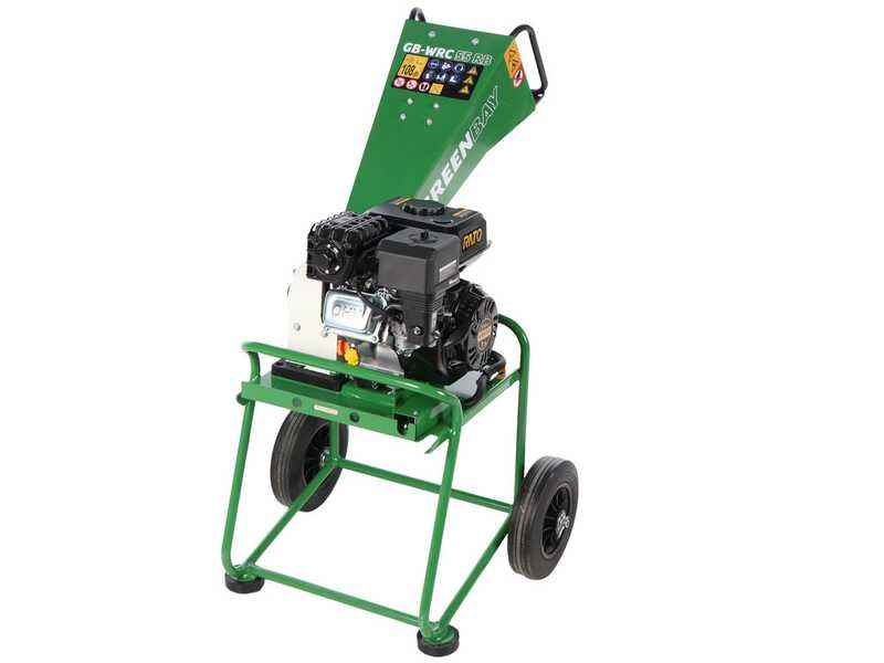 GreenBay Biotrituratore Termico GB-WRC 50 L Motore RATO 7 CV – Taglio 50 mm