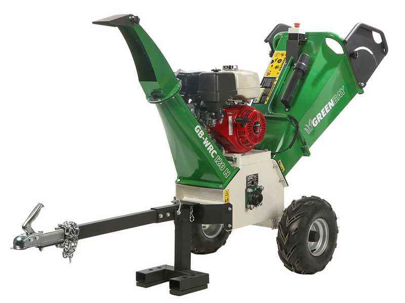 GreenBay Biotrituratore Termico GB-WRC 100 H con Motore Honda GX200 – Taglio 65 mm