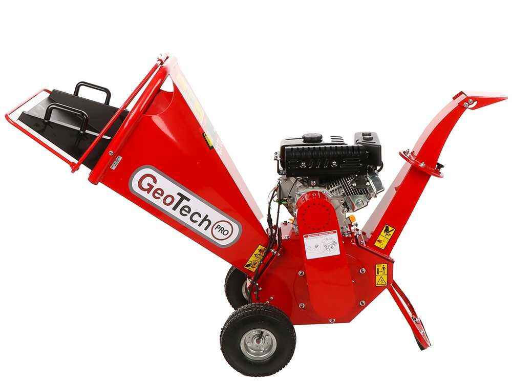 GeoTech Pro Biotrituratore Termico PCS 70 L con Motore Loncin 7 CV – Taglio 65 mm