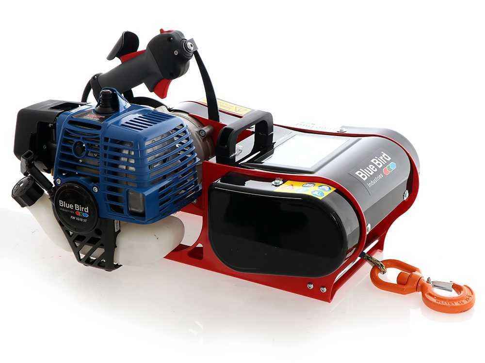 Verricello a Scoppio Blue Bird FW 1610 STK 1300 kg con Fune in Kevlar