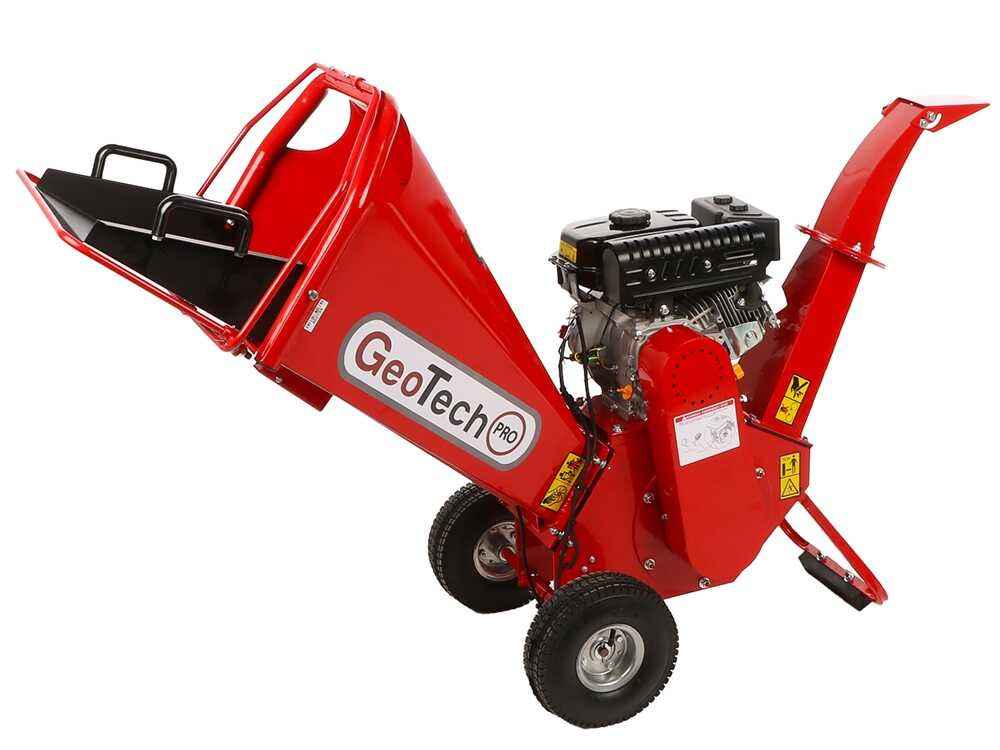 GeoTech Pro Biotrituratore Termico PCS 70 L con Motore Loncin 7 CV – Taglio 65 mm