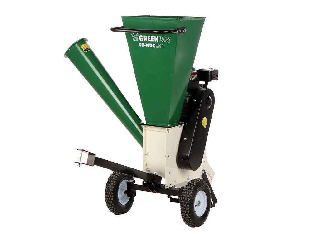 GreenBay Biotrituratore Termico GB-WDC 75 L Motore Loncin 7 CV – Taglio 76 mm