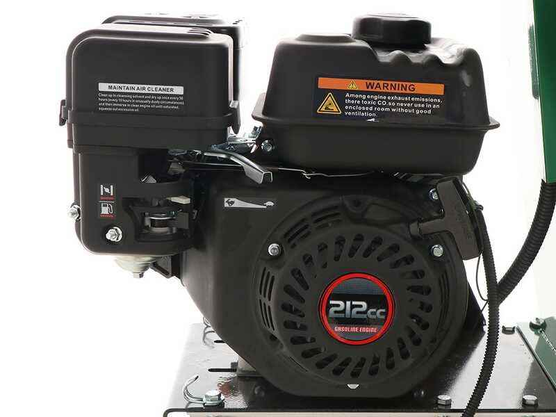 GreenBay Biotrituratore Termico GB-WDC 75 L Motore Loncin 7 CV – Taglio 76 mm