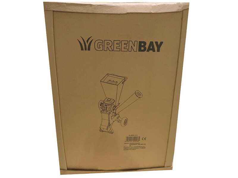 GreenBay Biotrituratore Termico GB-WDC 75 L Motore Loncin 7 CV – Taglio 76 mm